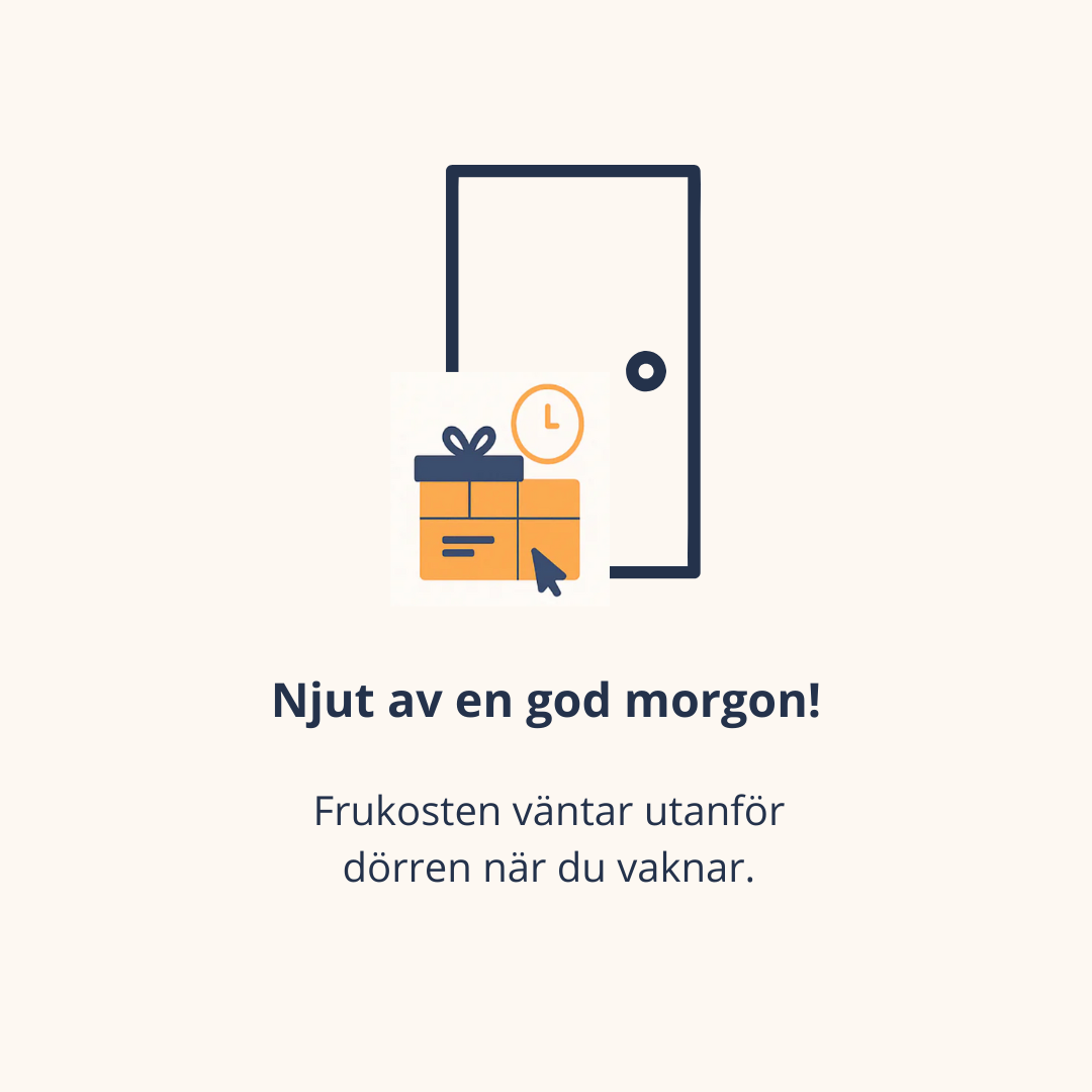 Frukostleverans med nybakade frallor direkt till dörren